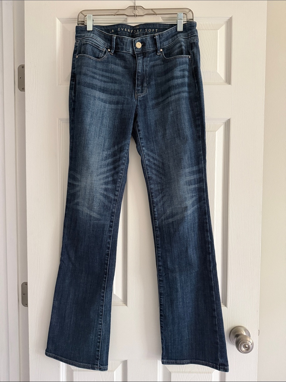 White House Black Market Dark Blue Flare Jeans
